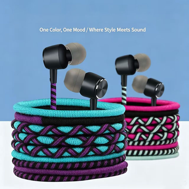 Wired Earphone Mic - Braided Wired Earphone 3.5mm In Ear