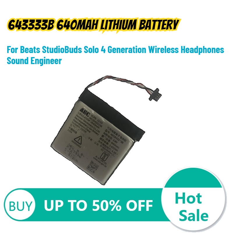 643333B 640mah Lithium Battery - Beats Headphone Solo 4 recension och pris