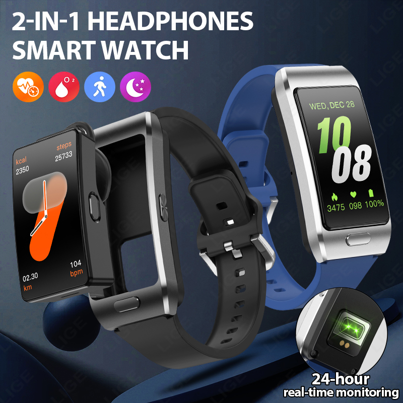LIGE New Smart Watch Earbuds T - Wireless Earbuds Tws recension och pris