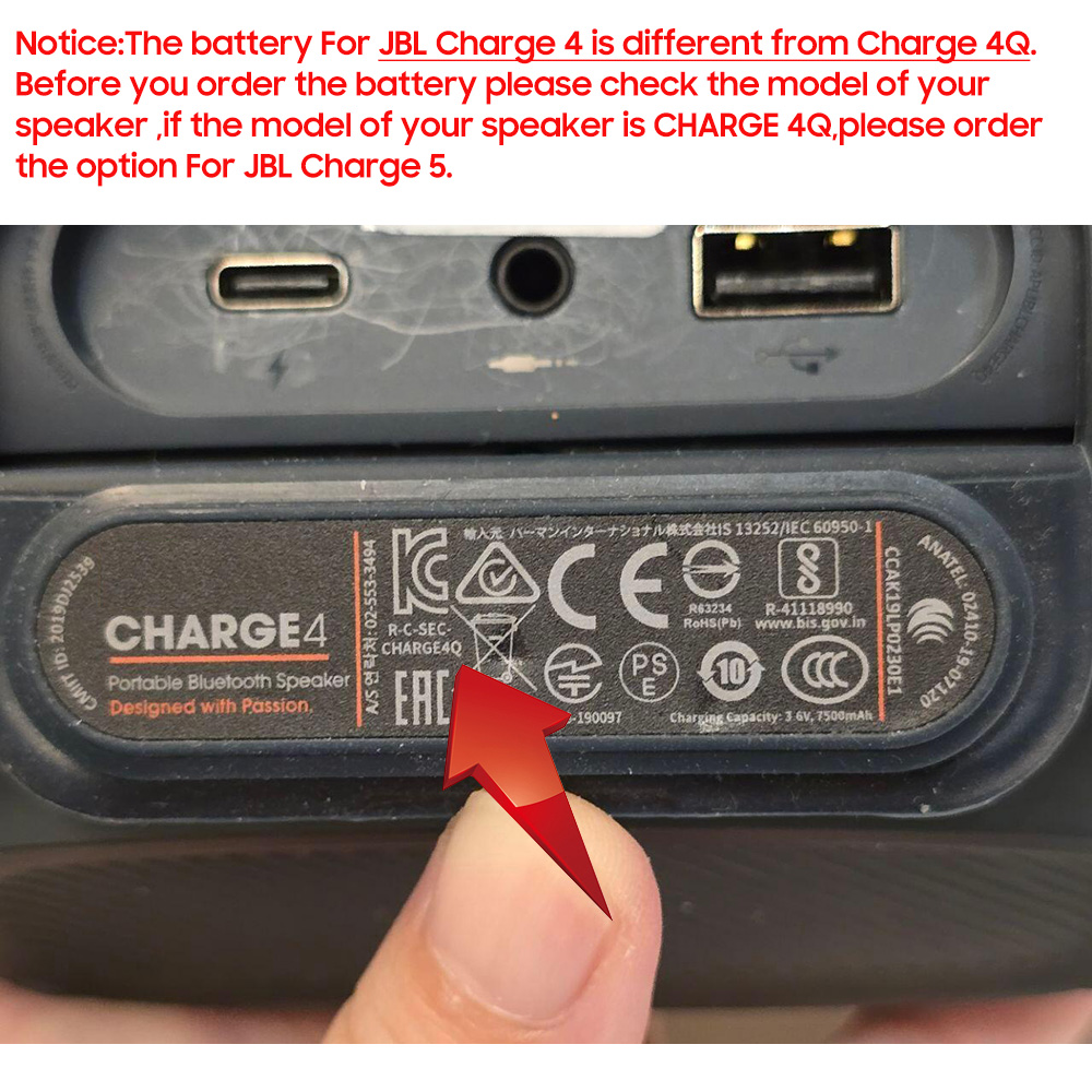 Replacement Battery ID998 IY06 - Jbl Speaker Charge 5 recension och pris