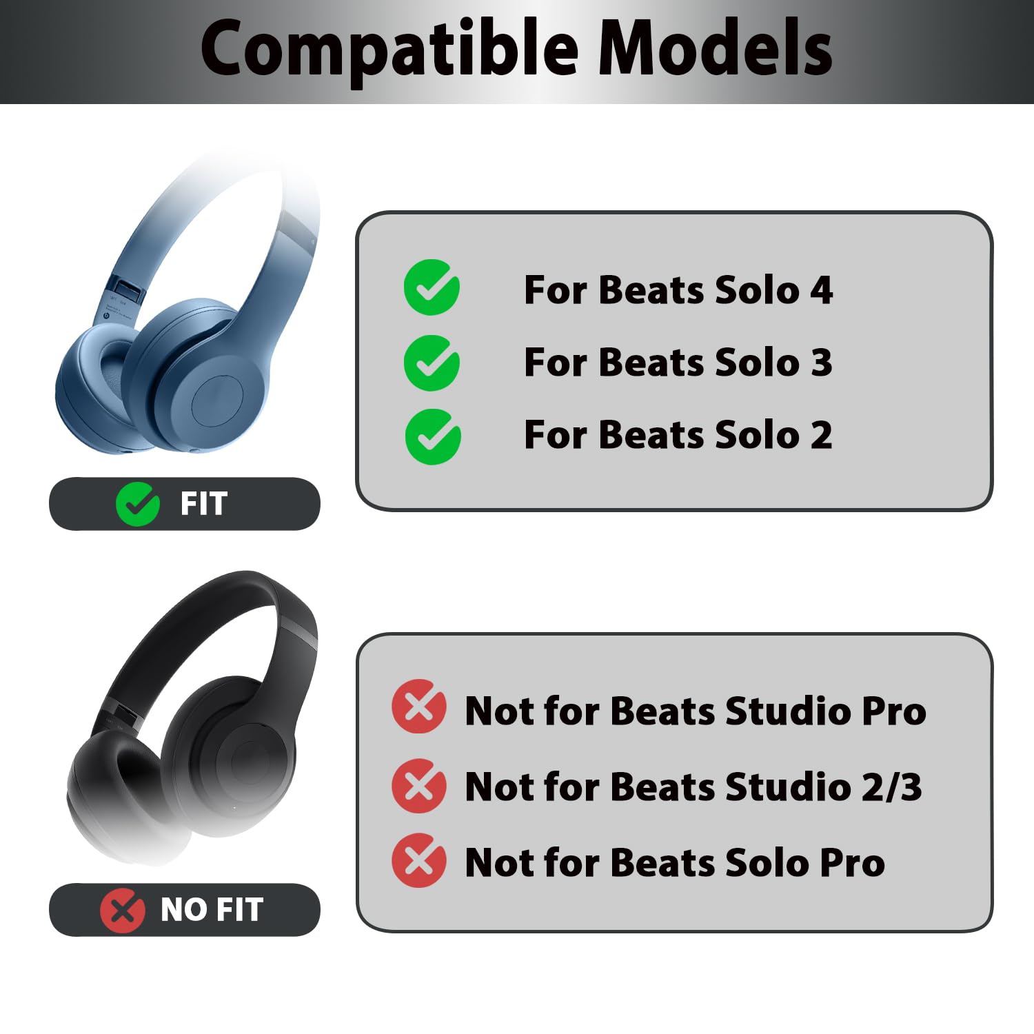 Solo 4 Silicone Ear Pads , Was - Beats Headphone Solo 4 recension och pris